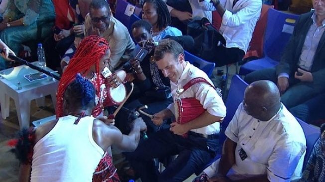 How Macron humanised France during his visit to Nigeria