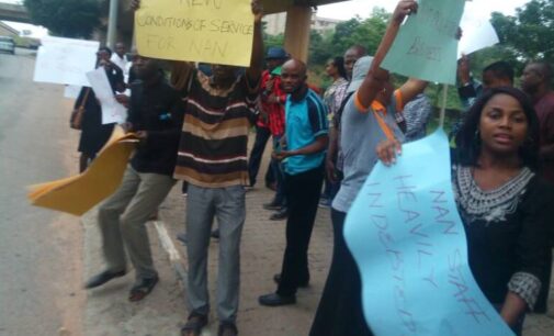 NAN staff protest unpaid allowances, picket Abuja office