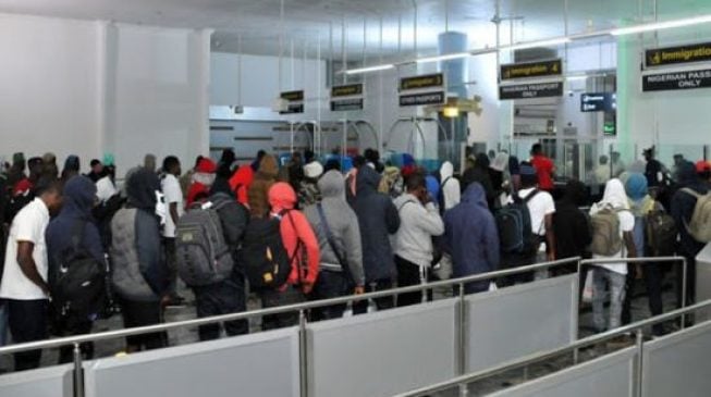 155 Nigerians stranded in Russia arrive Abuja