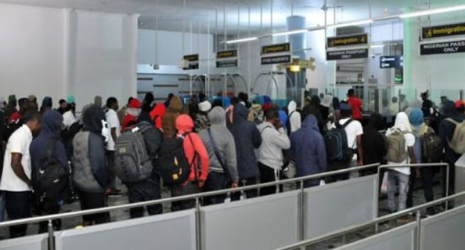 155 Nigerians stranded in Russia arrive Abuja