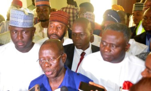 Oshiomhole begs APC governors to implement N30,000 minimum wage