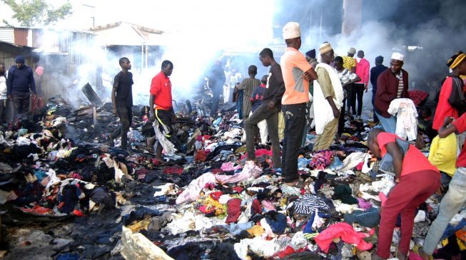 270 shops destroyed as fire guts Terminus market in Jos