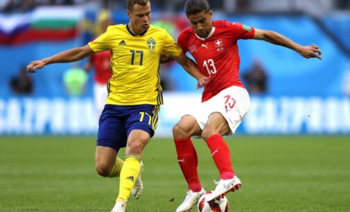 IN PICTURES: Actions from Sweden, Switzerland match