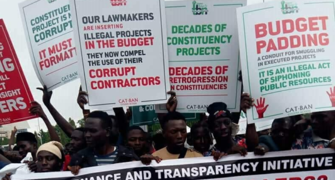 ‘National assembly not for robbers’ — protesters kick against alteration of Budget 2018