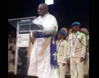 TRENDING VIDEO: Obasanjo inspects ‘military parade’ on pulpit