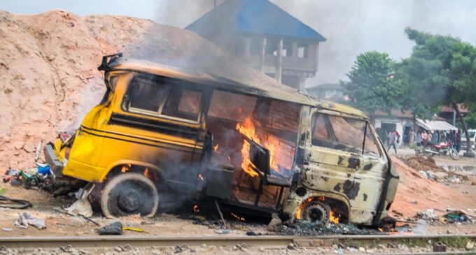 Two killed as train collides with commercial bus in Lagos