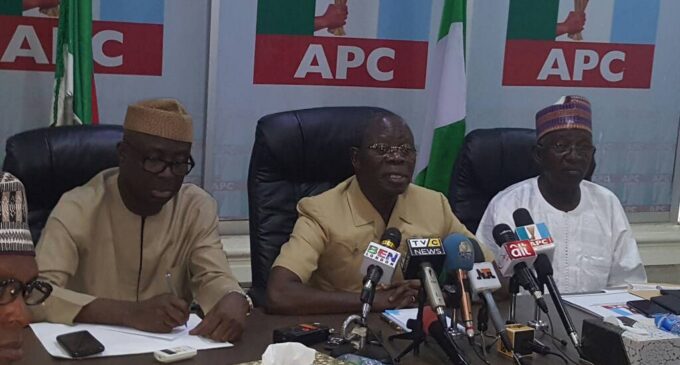 Oshiomhole: Fayose hunted by forces he used to capture power