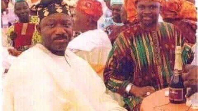 PHOTO: Fayose, Fayemi share bottle of wine — but not on election eve