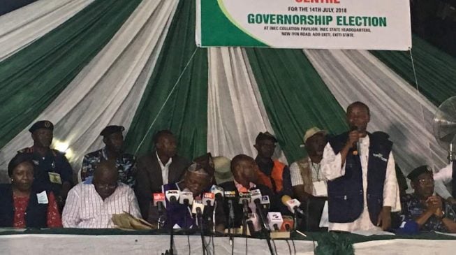 How it went: INEC announces Ekiti guber poll result