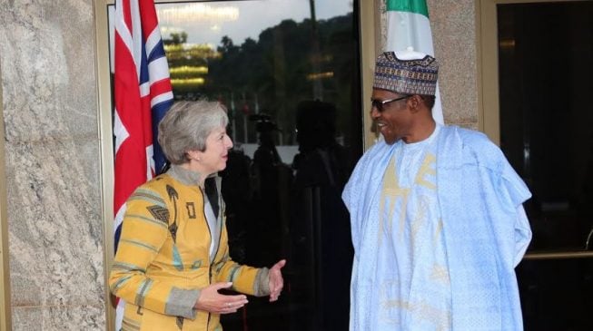 We’re nervously monitoring Brexit, Buhari tells May as Nigeria, UK sign new agreements
