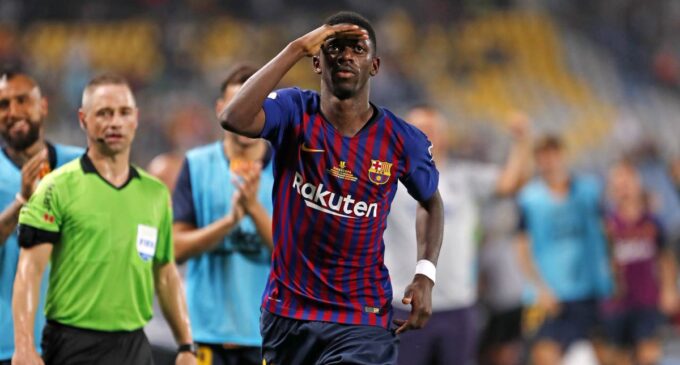Dembele fires Barcelona to Super Cup win over Sevilla
