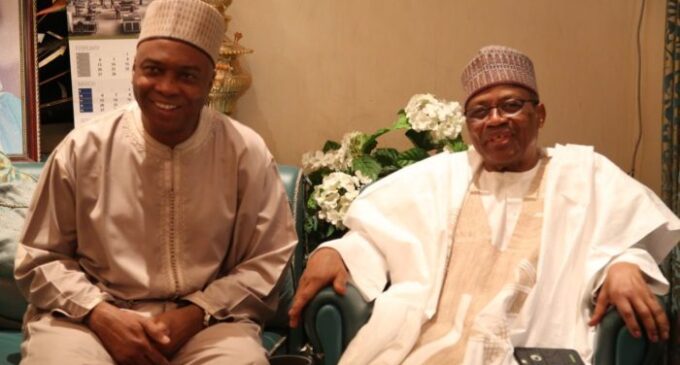 Saraki heads to IBB’s residence — after hinting at running for president