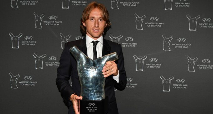 Modric beats Salah, Ronaldo to UEFA player of the year award