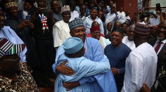 Tinubu: Saraki, Tambuwal defected because they can’t face Buhari in APC