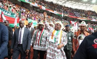 PHOTOS: Massive crowd as Akwa Ibom governor declares for second term