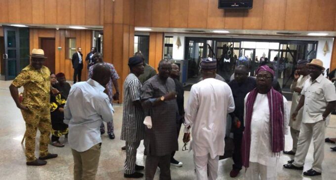 ‘170 PDP lawmakers’ barricade senate chamber, ask Nigerians to rise in defence of democracy