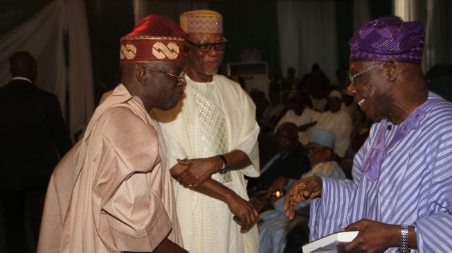 Tinubu to Obasanjo: You have spent your own time… leave Buhari alone