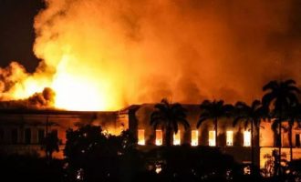 200-year-old Brazilian museum housing oldest human skeleton razed by fire