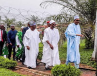 Buhari, 13 APC governors storm Osun for Oyetola