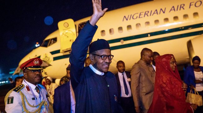 Buhari back to Abuja after attending China-Africa summit