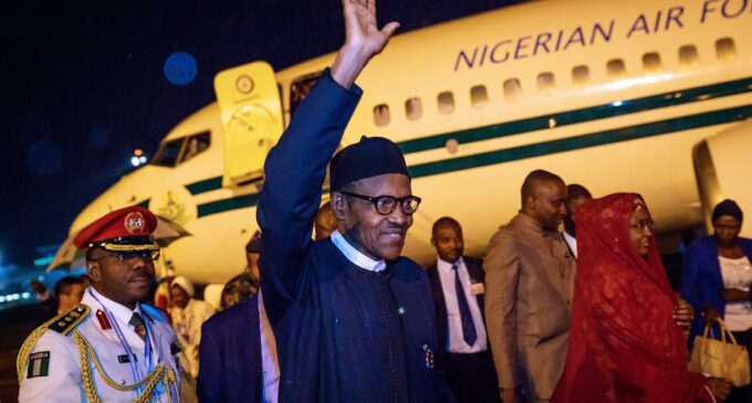 Buhari back to Abuja after attending China-Africa summit