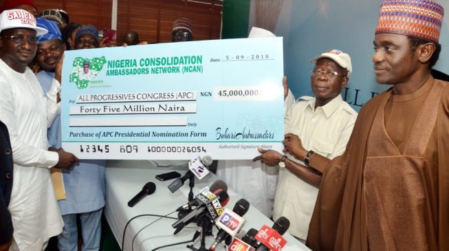We violated no law in buying N45m form for Buhari, says group