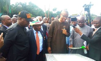 Enelamah represents Buhari at commissioning of Akwa Ibom flood control project
