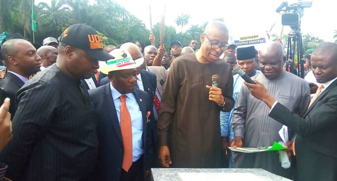 Enelamah represents Buhari at commissioning of Akwa Ibom flood control project