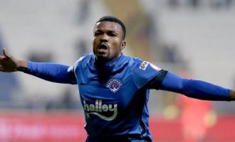 Super Eagles winger, Eduok, hails club’s coach for good form