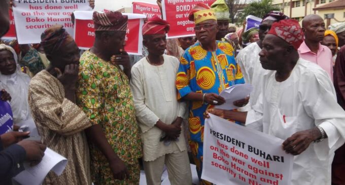 Elders hit the street for Buhari