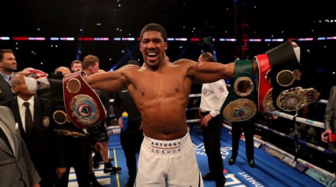 Anthony Joshua knocks out Povetkin