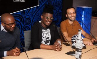 PHOTOS: Laolu Senbanjo unveils artistic Belvedere bottle in Nigeria