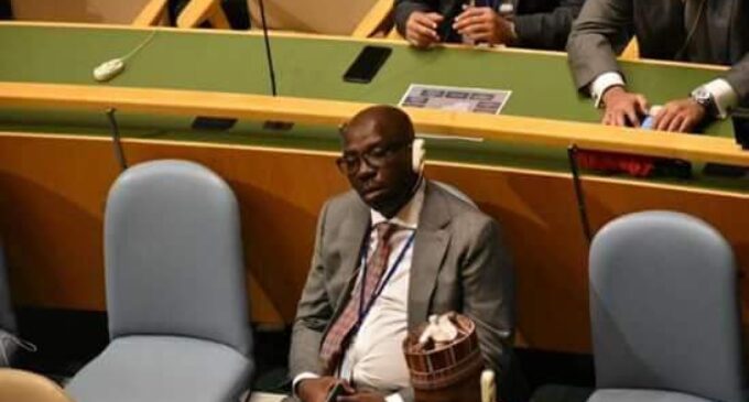 EXTRA: Edo governor dozes off as Buhari delivers speech at UN
