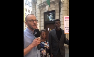 VIDEO: Protesters storm Nigeria’s high commission in London for Leah Sharibu