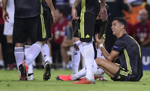 UCL: Ronaldo sent off in Juventus win as Man City suffer shock loss