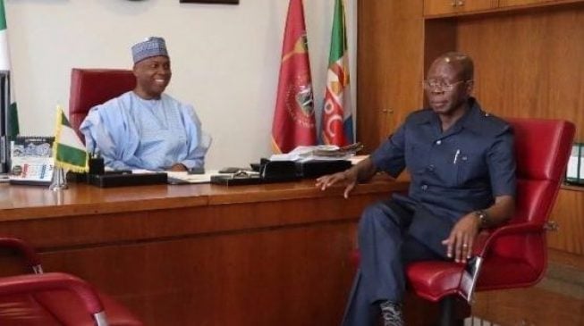 Saraki asks Oshiomhole to resign