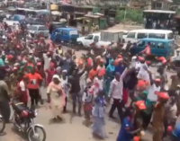 VIDEO: Protest in Osogbo over Tinubu’s ‘Osun doesn’t have my kind of money’ comment