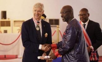 Liberian honour for the most honourable man on planet earth
