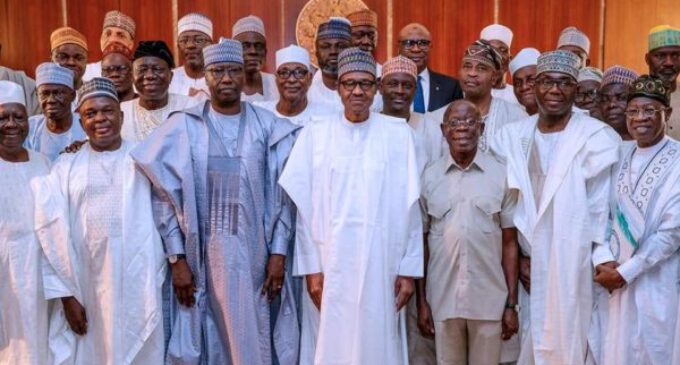 Buhari dines with aggrieved APC aspirants in Aso Rock