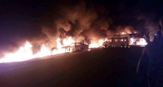 Shops, vehicles razed as petrol tanker explodes in Akure