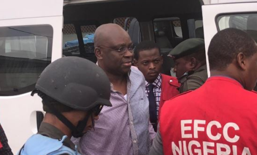 VIDEO: Fayose arrives court for his trial