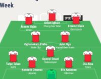 Ighalo, Onazi, Ogu… TheCable’s team of the week