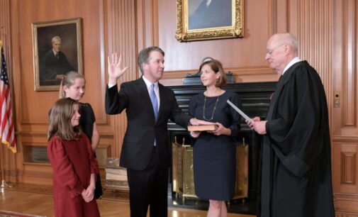 Brett Kavanaugh sworn in as US supreme court justice