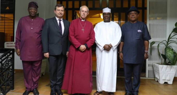 Archbishop of Canterbury meets with Atiku, Buhari in Abuja
