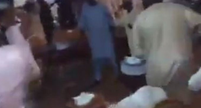 VIDEO: Supporters of Marafa, Yari exchange blows during APC primary