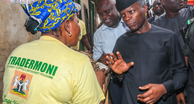 Despite criticisms, Osinbajo takes TraderMoni to more Lagos markets