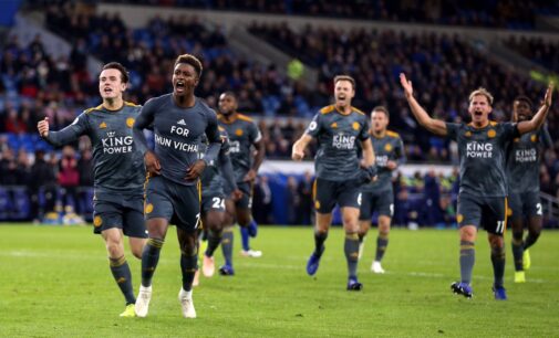 Iwobi inspires Arsenal as Leicester win to honour late chairman
