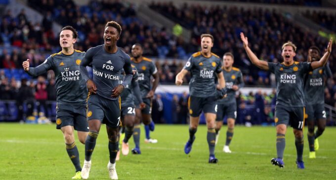 Iwobi inspires Arsenal as Leicester win to honour late chairman