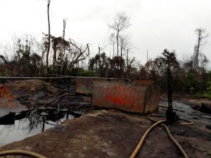 A tank farm in the Niger Delta. Picture used here for illustration
