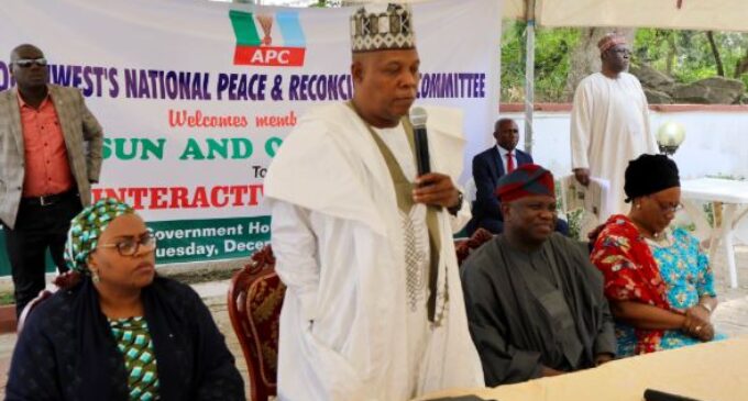 APC reconciliation: Shettima hails Ambode, describes him as ‘my politician of the year’